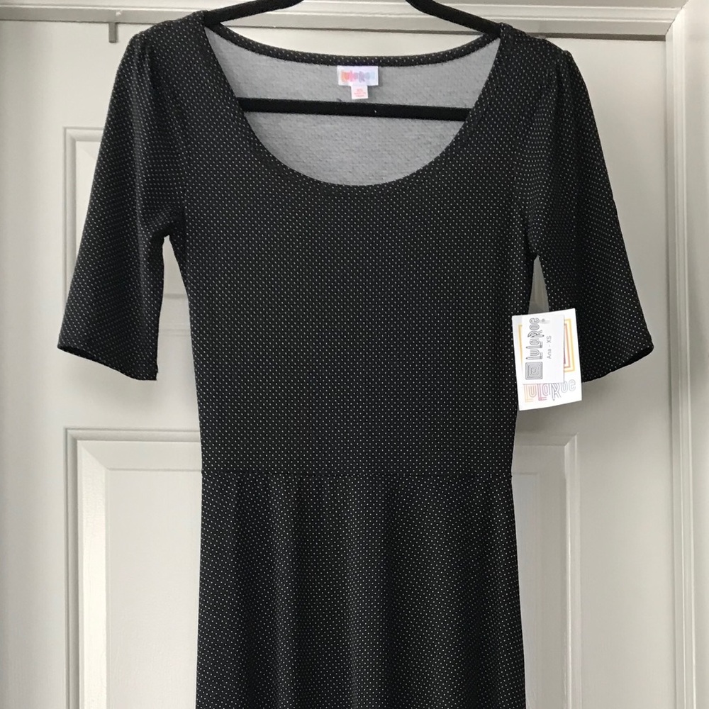 LuLaRoe XS Black & White Polka Dot Ana NWT Vintage